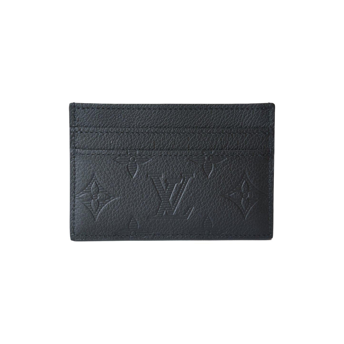 Louis Vuitton Monogram Shadow Double Card Holder Noir
