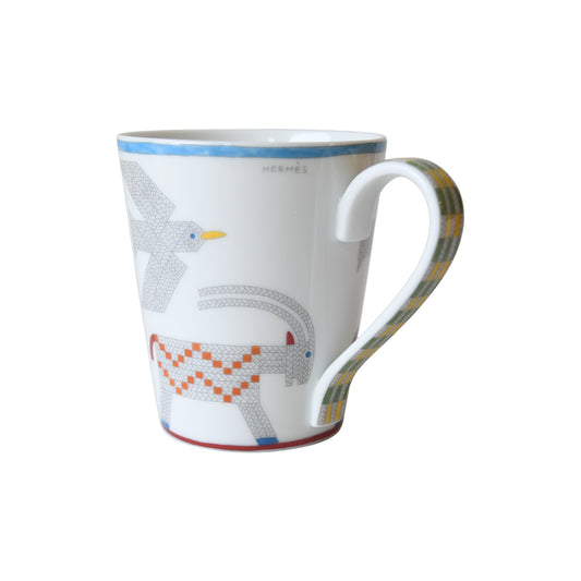 Hermes Animaux Nattes Birds Goats Mug