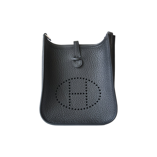 Hermes Evelyne Bag Clemence Hardware Noir