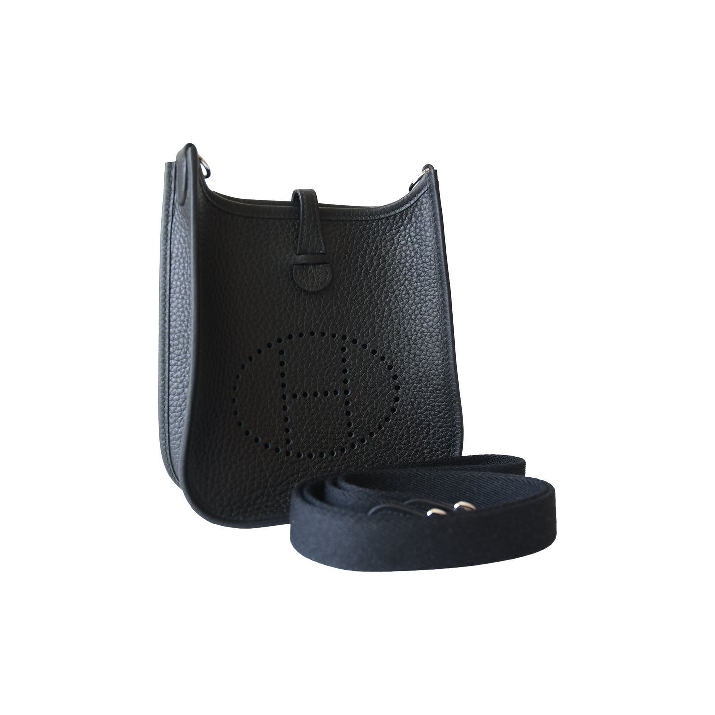 Hermes Evelyne Bag Clemence Hardware Noir