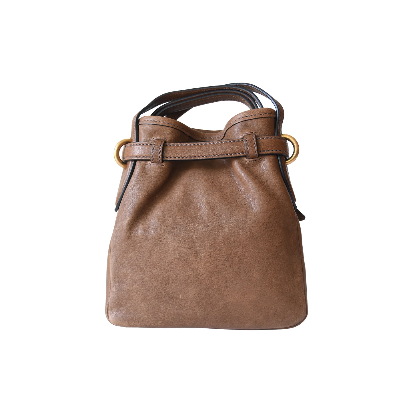 Miu Miu Nappa Suede Pouch Caramel