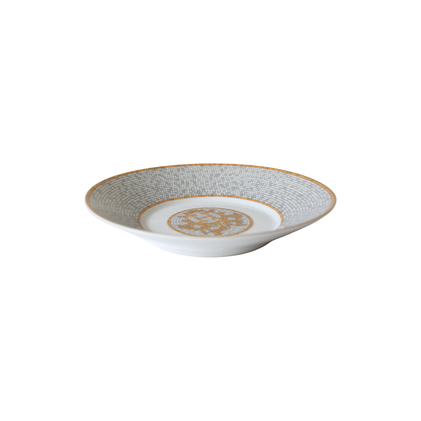Hermes Mosaique au 24 Gold Breakfast Cup and Saucer (2 sets)