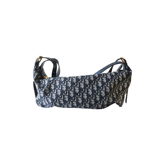 Dior Oblique Canvas Medium D-Journey Bag Blue