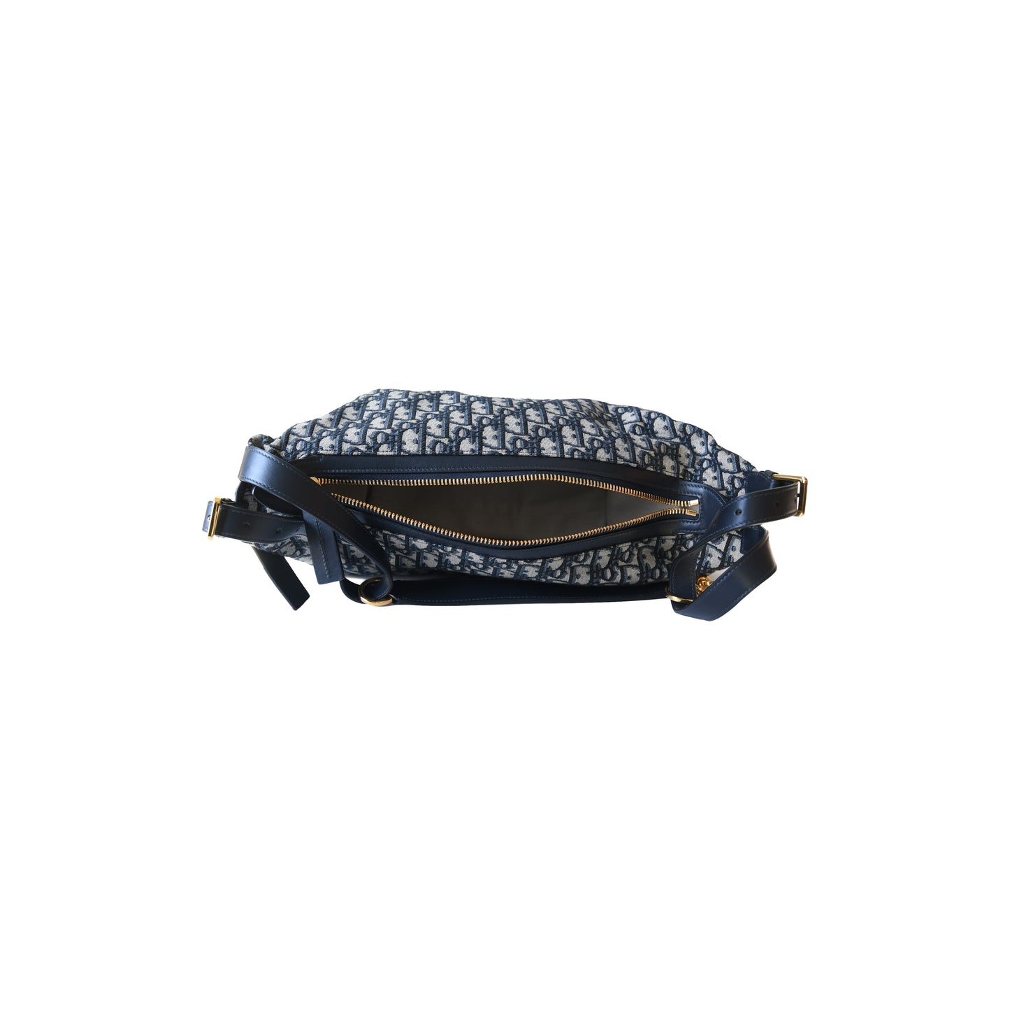 Dior Oblique Canvas Medium D-Journey Bag Blue