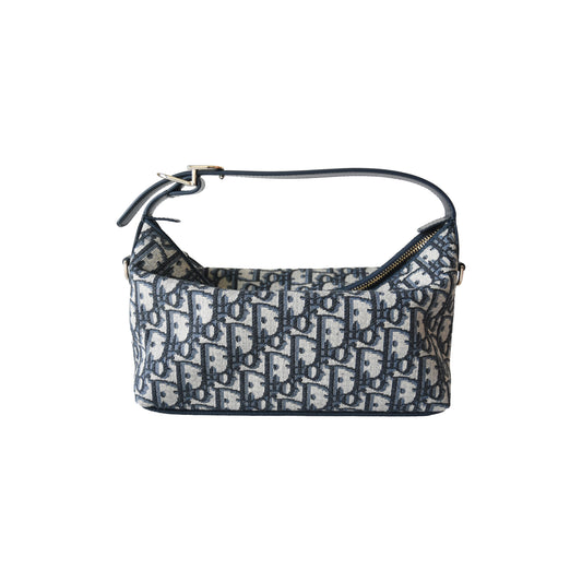 Dior Medium DiorTravel Nomad Pouch Navy Blue