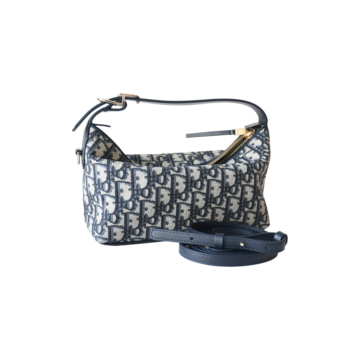 Dior Medium DiorTravel Nomad Pouch Navy Blue