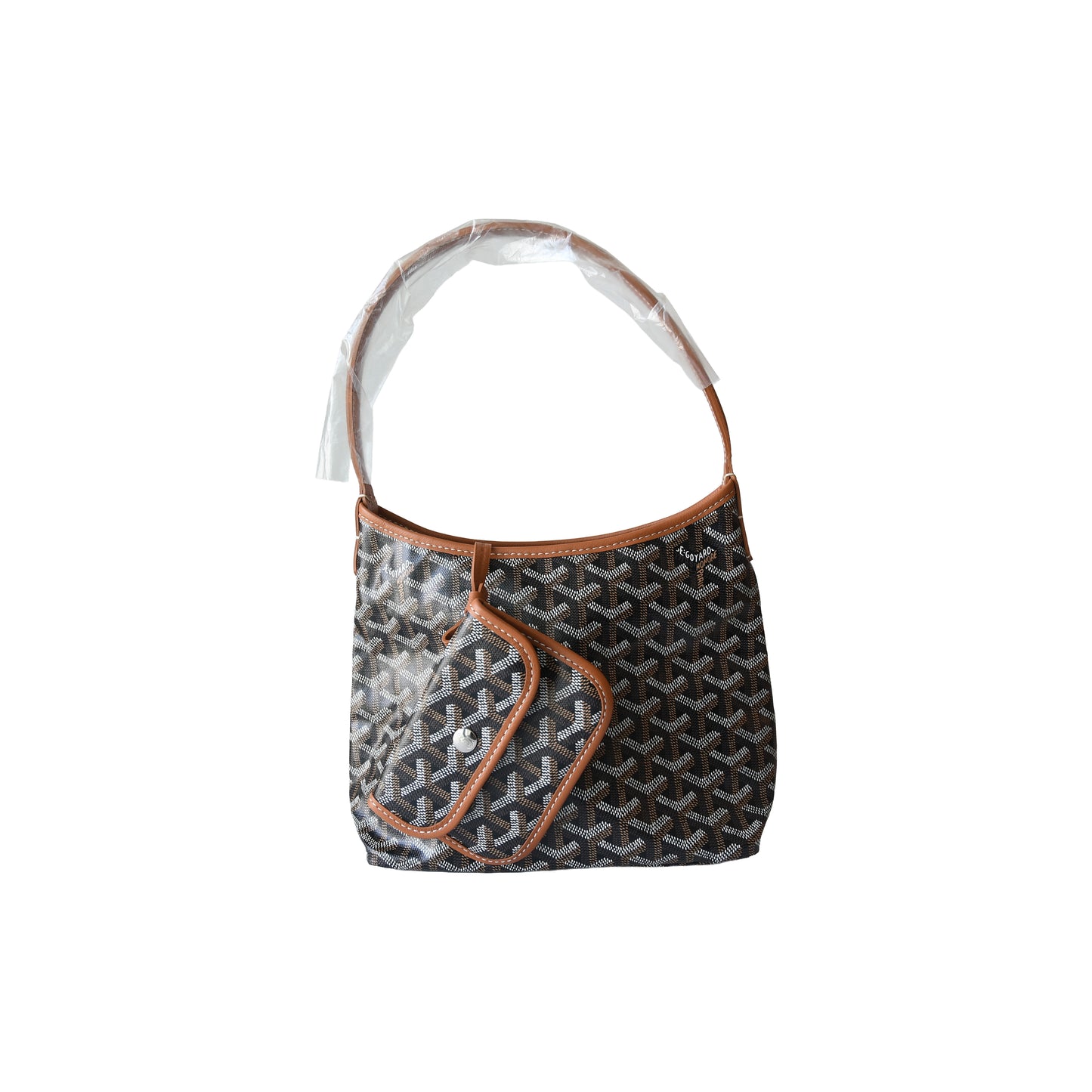 Goyard Mini Boheme Hobo Bag Black Tan