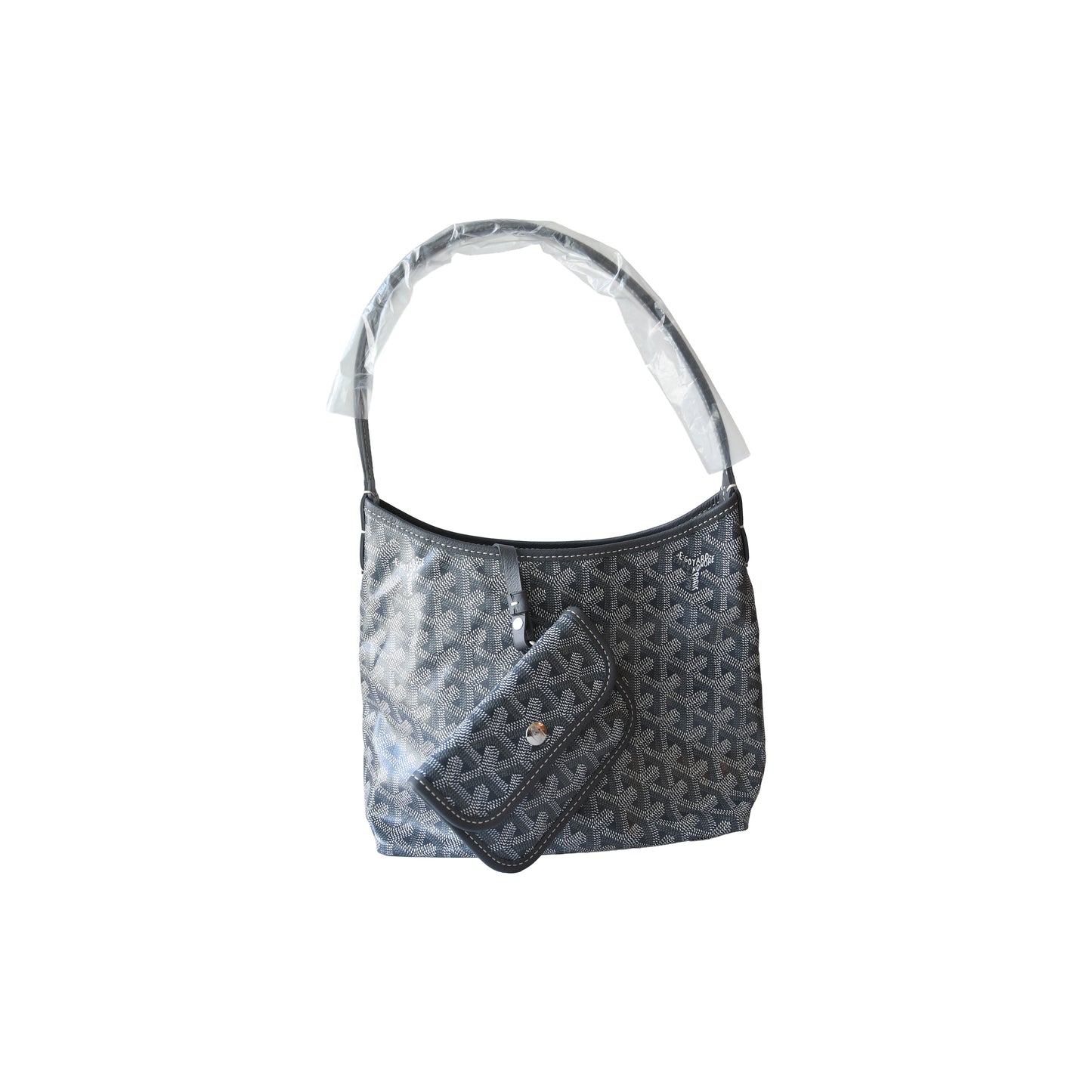 Goyard Mini Boheme Hobo Bag Grey