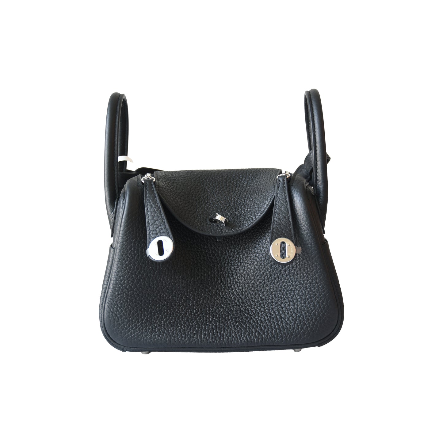 Hermes Lindy II Mini Bag Palladium Hardware Noir