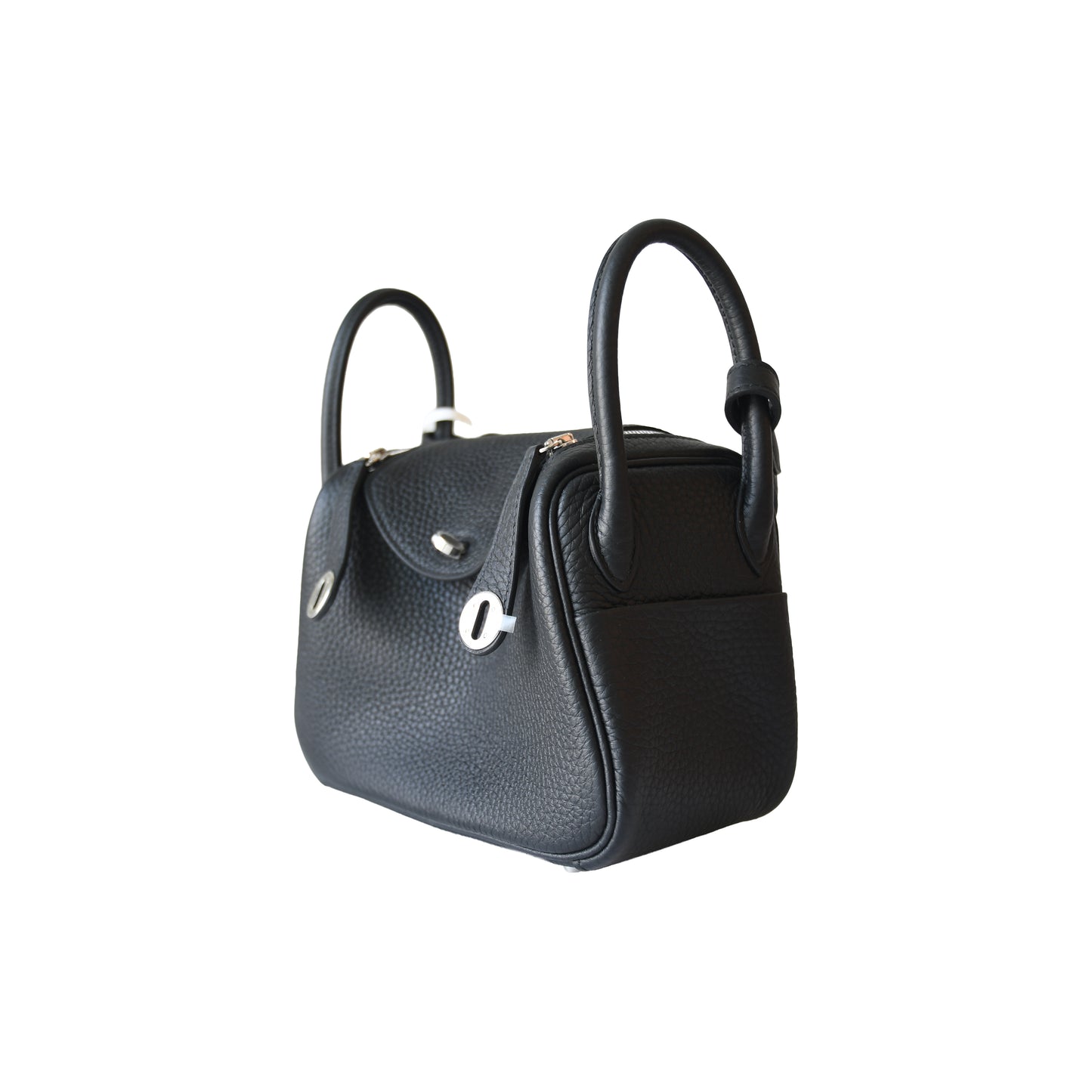 Hermes Lindy II Mini Bag Palladium Hardware Noir