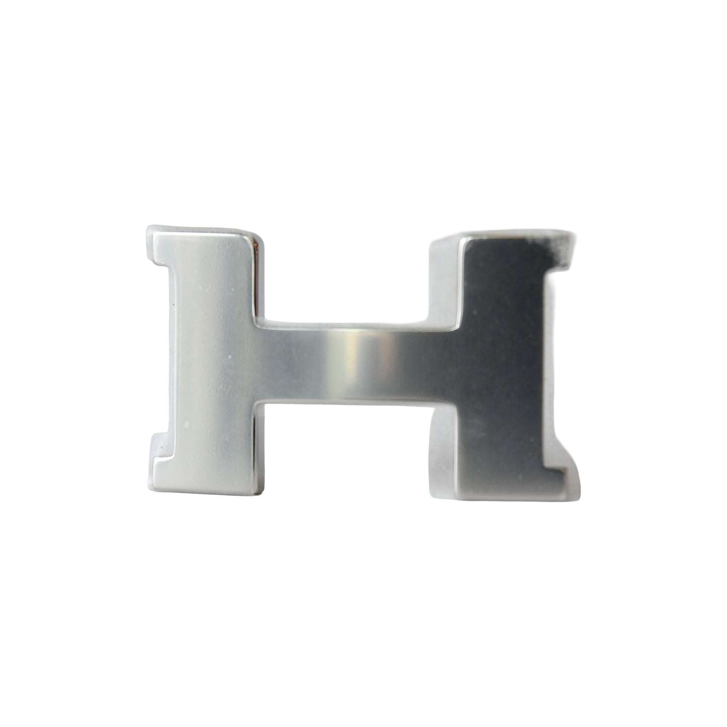 Hermes 24mm H Buckle Constance Reversible Belt Palladium Hardware Noir Etoupe