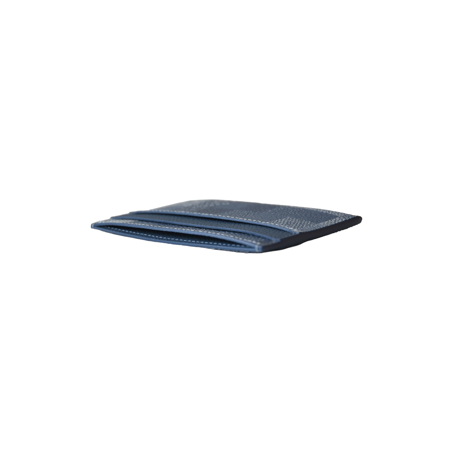 Louis Vuitton Blue Pixel Double Card Holder Indigo Damoflage
