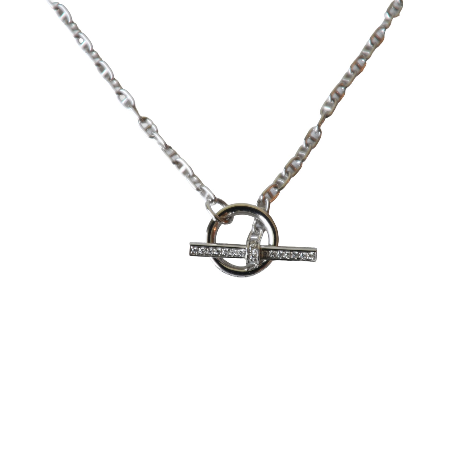 Hermes Chaine d'ancre Chaos Fancy Bracelet With Diamonds White Gold