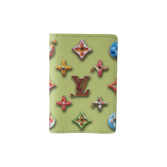 Louis Vuitton Monogram Donuts Pocket Organizer Pistachio