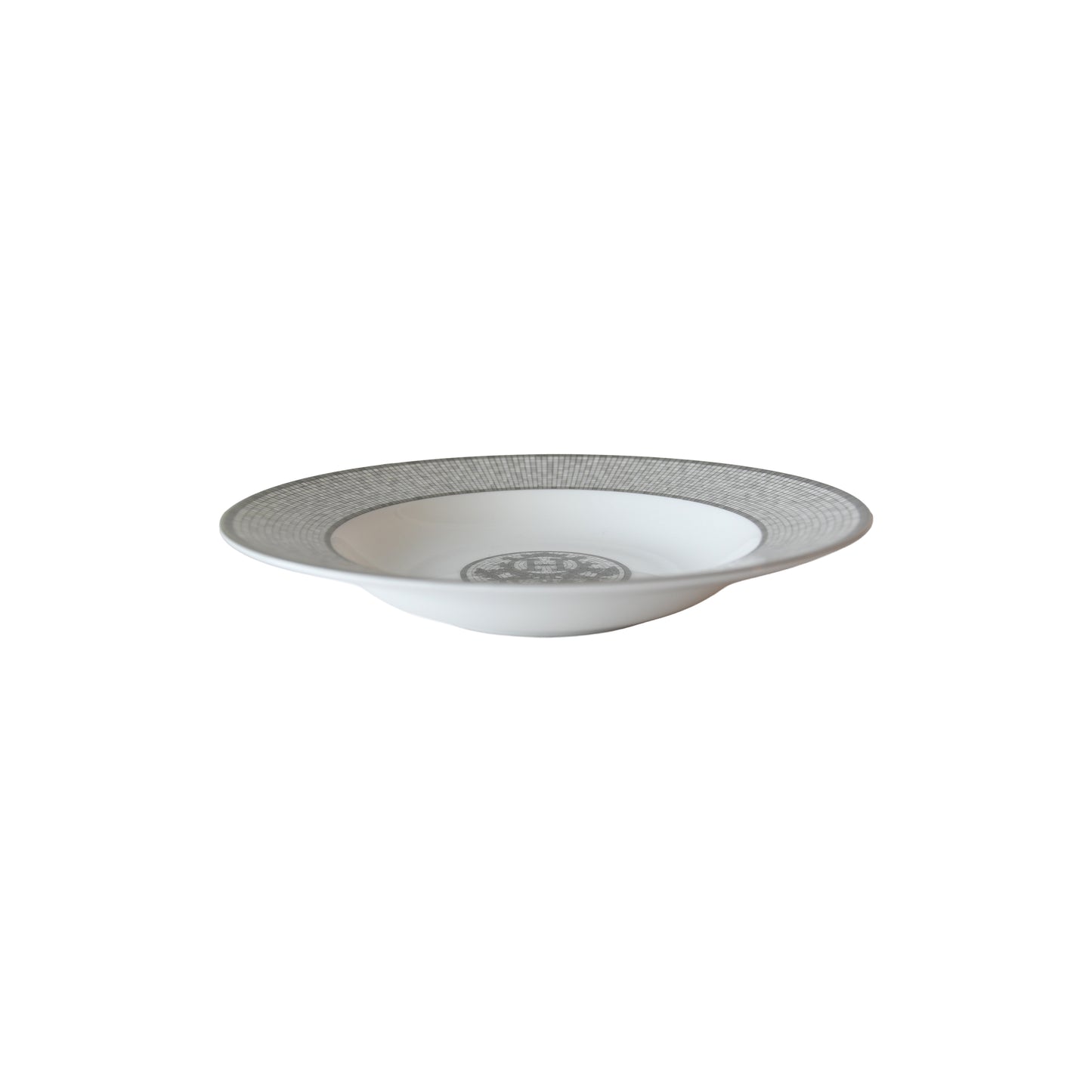 Hermes Mosaique au 24 Platinum Soup Plate