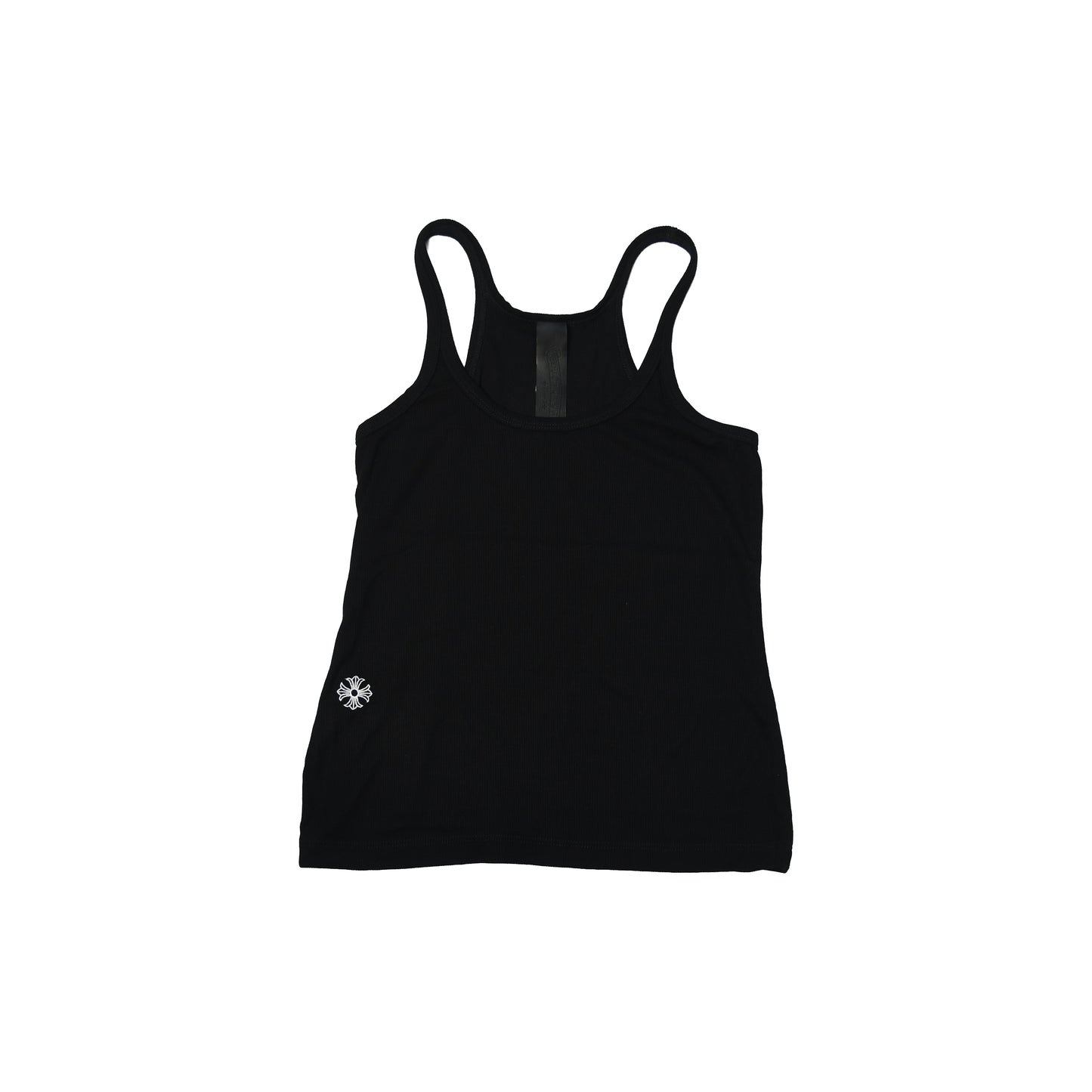 Chrome Hearts Ribbed Racerback Tank Top  Black