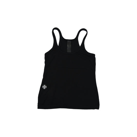 Chrome Hearts Ribbed Racerback Tank Top  Black