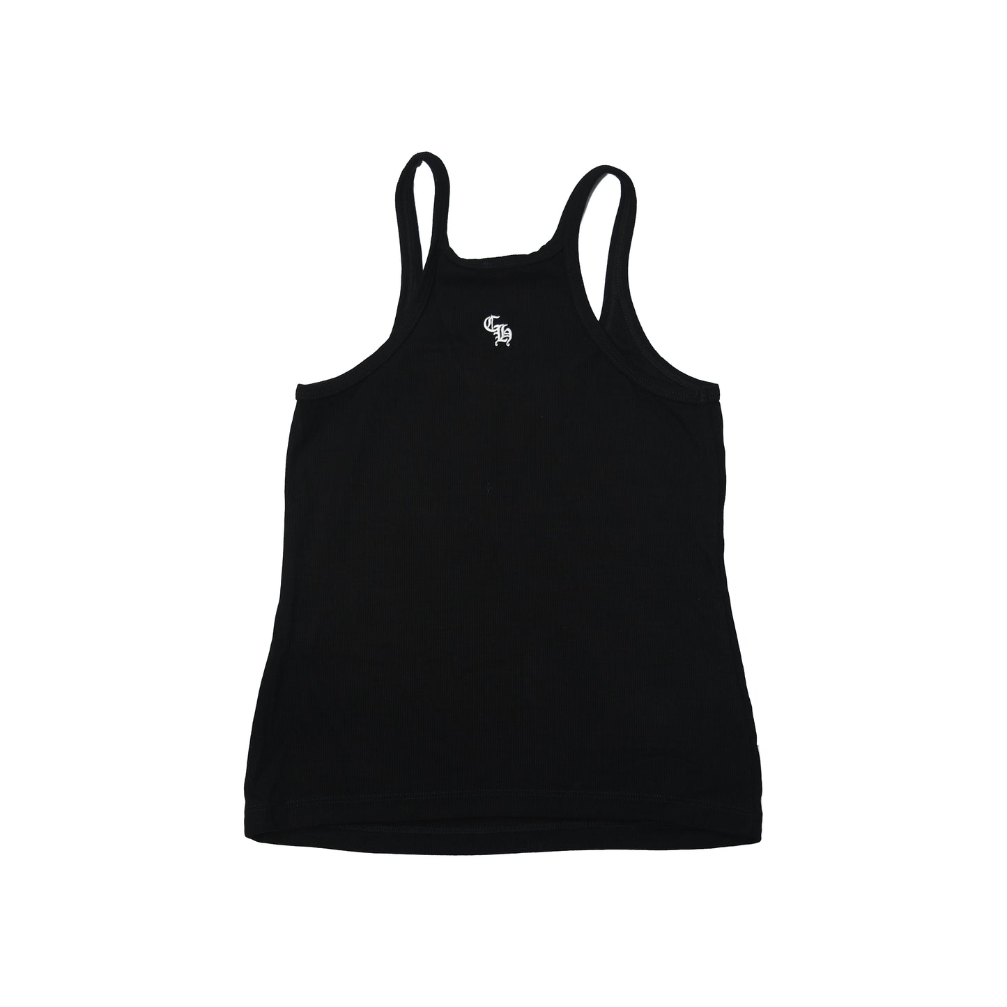 Chrome Hearts Ribbed Racerback Tank Top  Black