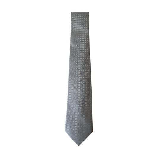 Hermes Faconnee H Tie Grey