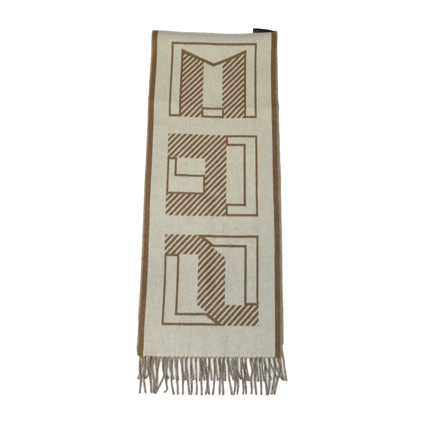 Hermes Casaque Lettres au Carre Scarf Puce Ivoire