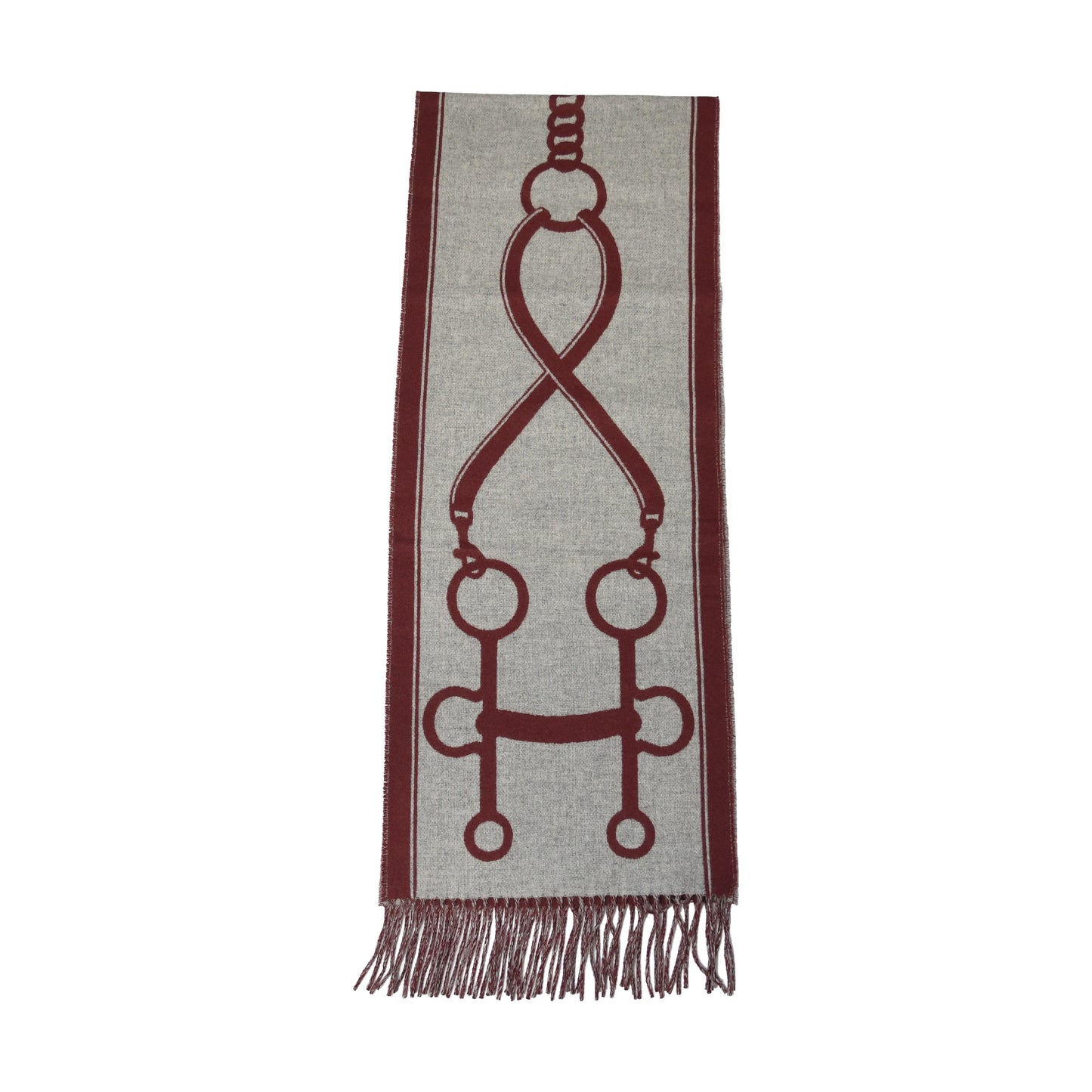 Hermes Casaque Mors Scarf Rouge H Ivoire