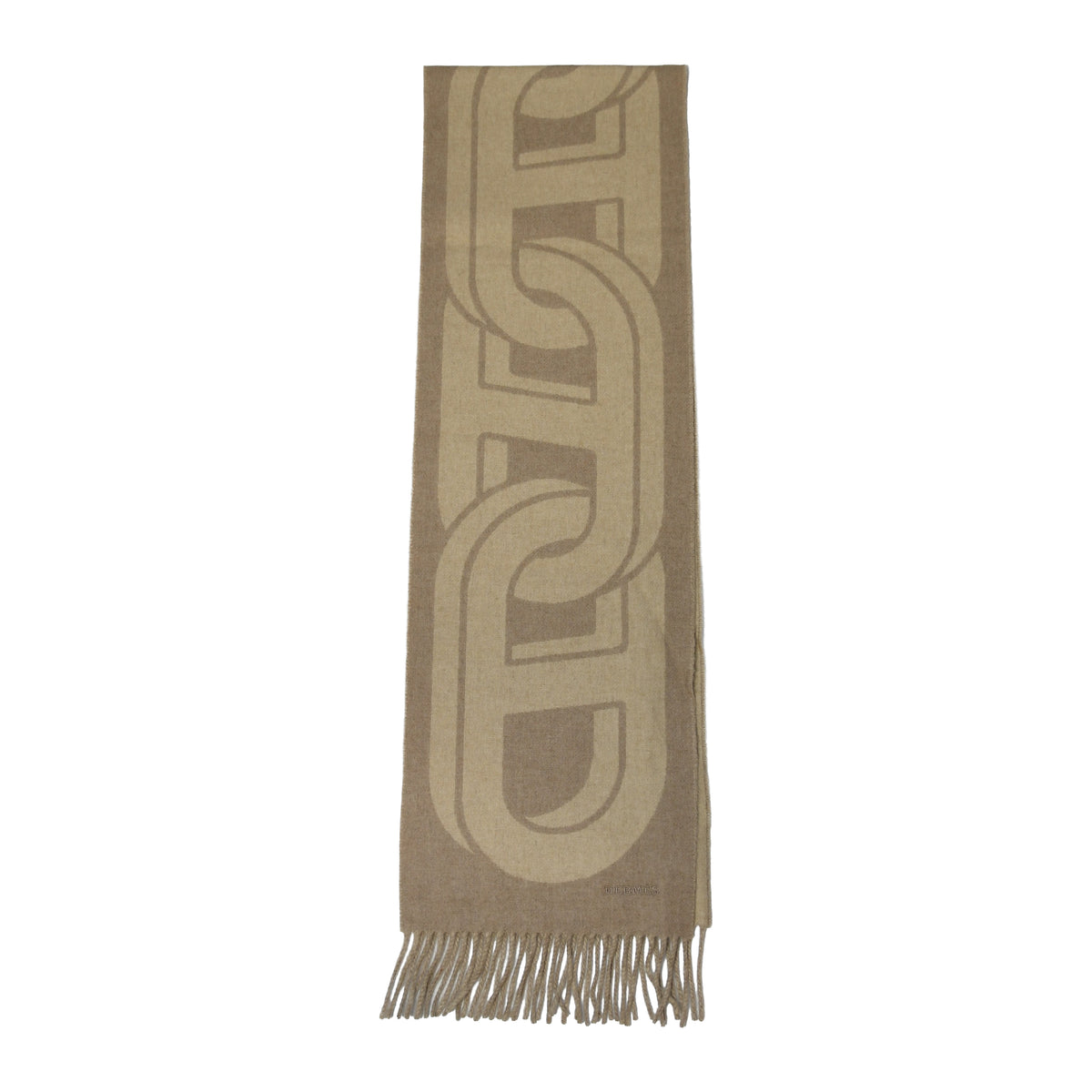 Hermes Maillons TGM Scarf Muffler Naturel Beige Chine