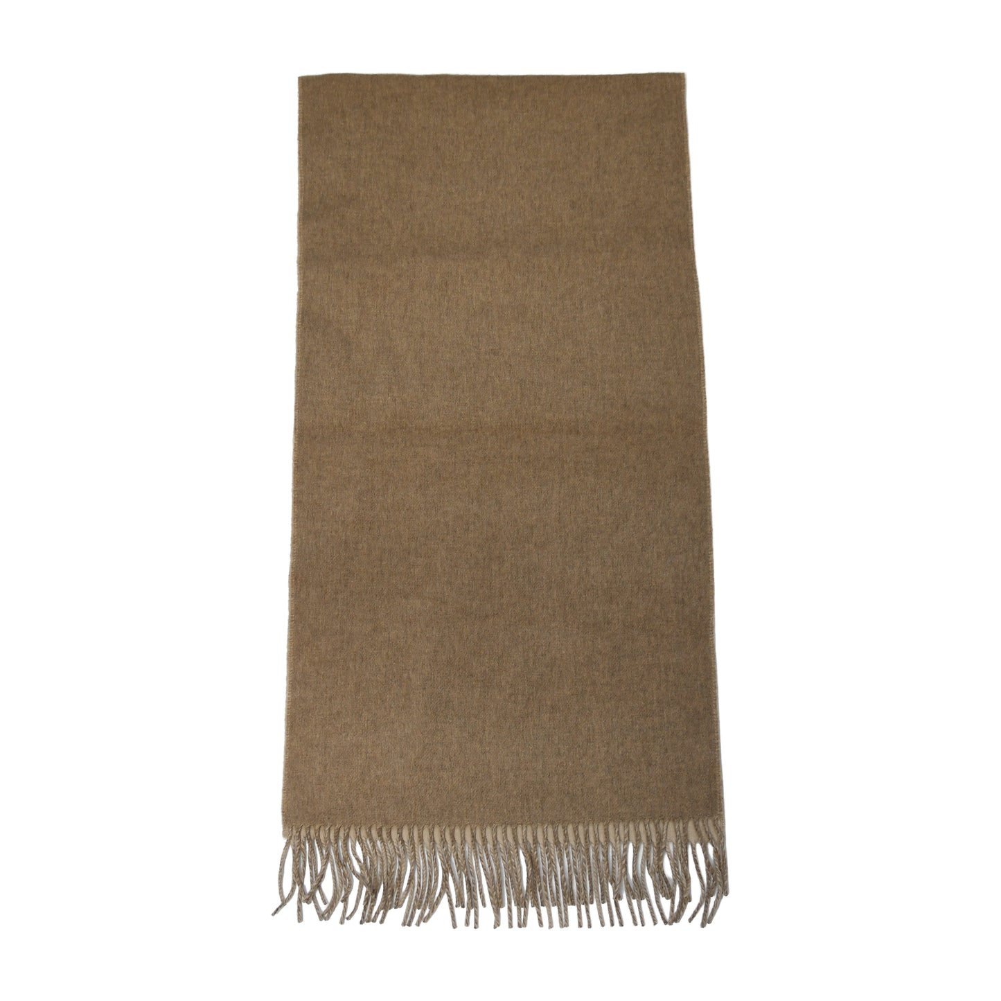 Hermes Cashmere Recto-Verso Scarf Muffler Camel Beige