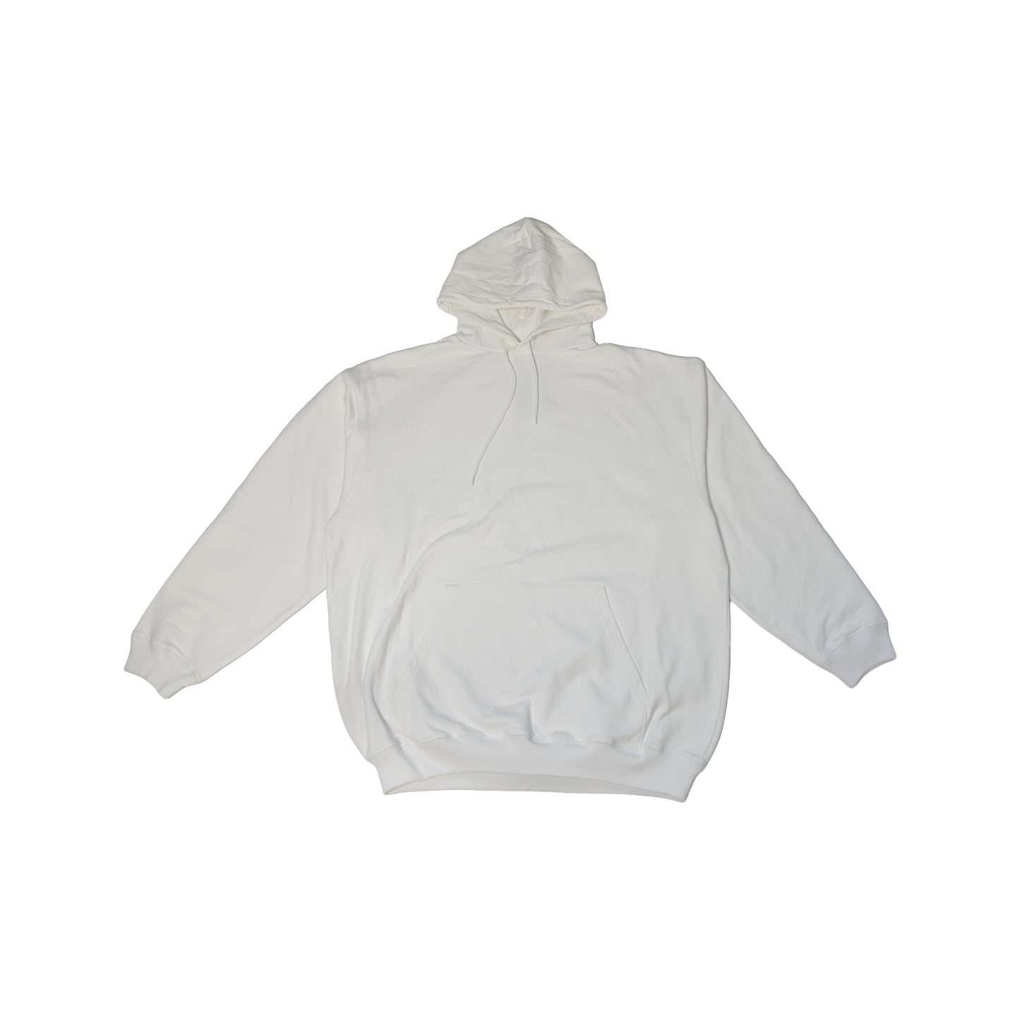 Balenciaga Back Logo Oversized Hoodie White