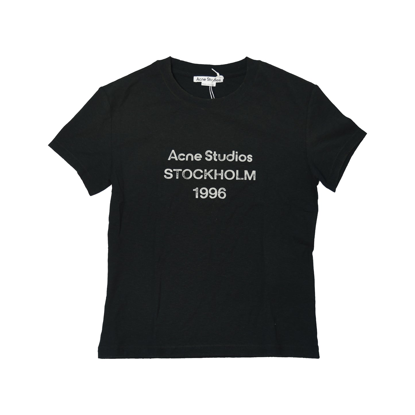 Acne Studios Sprayed 1996 Logo T-Shirts Faded Black