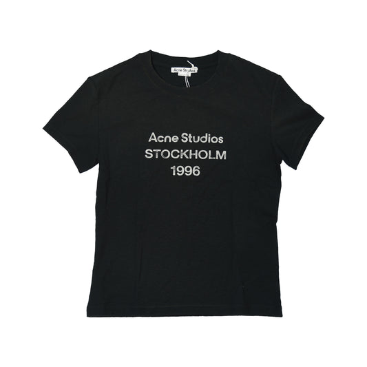 Acne Studios Sprayed 1996 Logo T-Shirts Faded Black