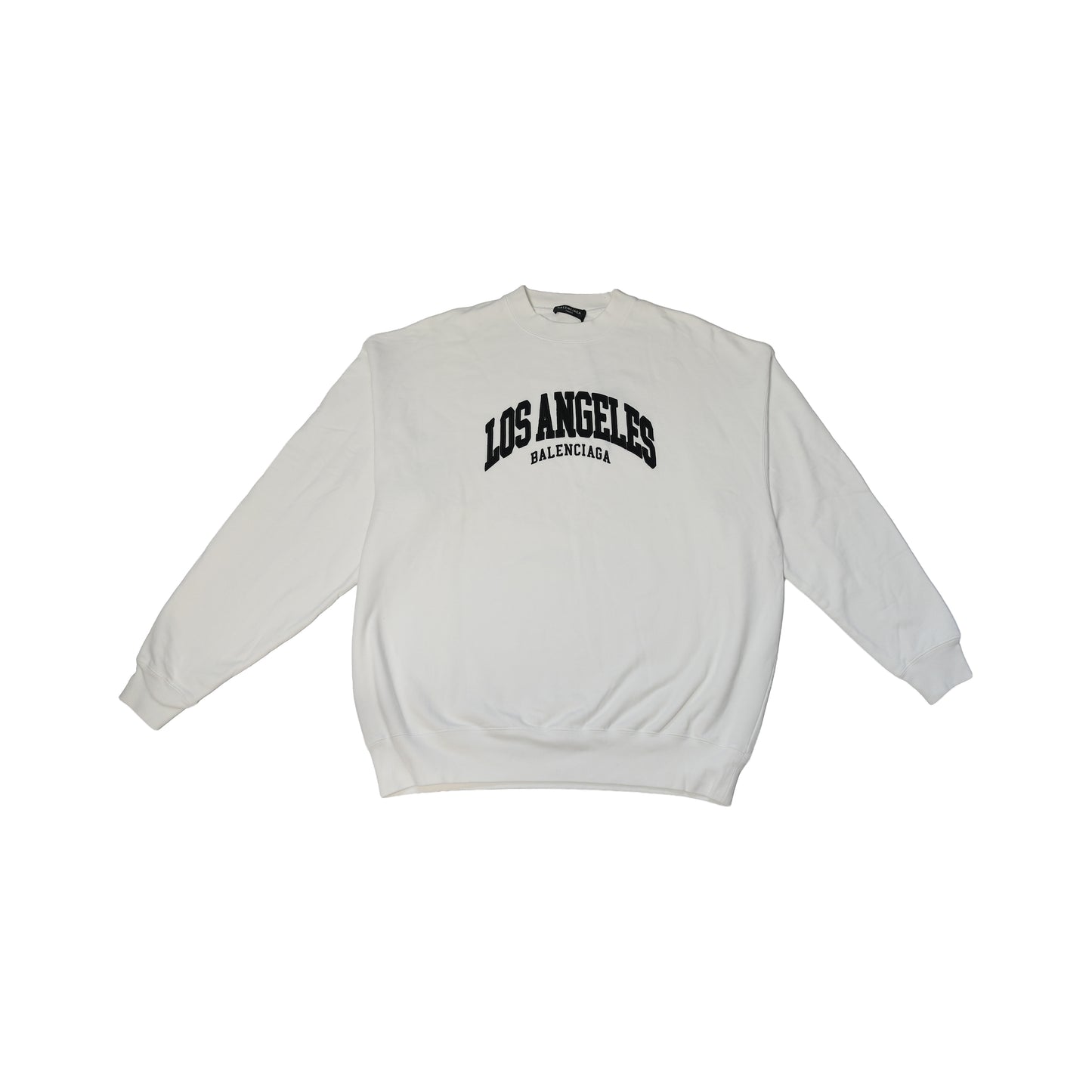 Balenciaga Cities Los Angeles Oversized Sweatshirt White