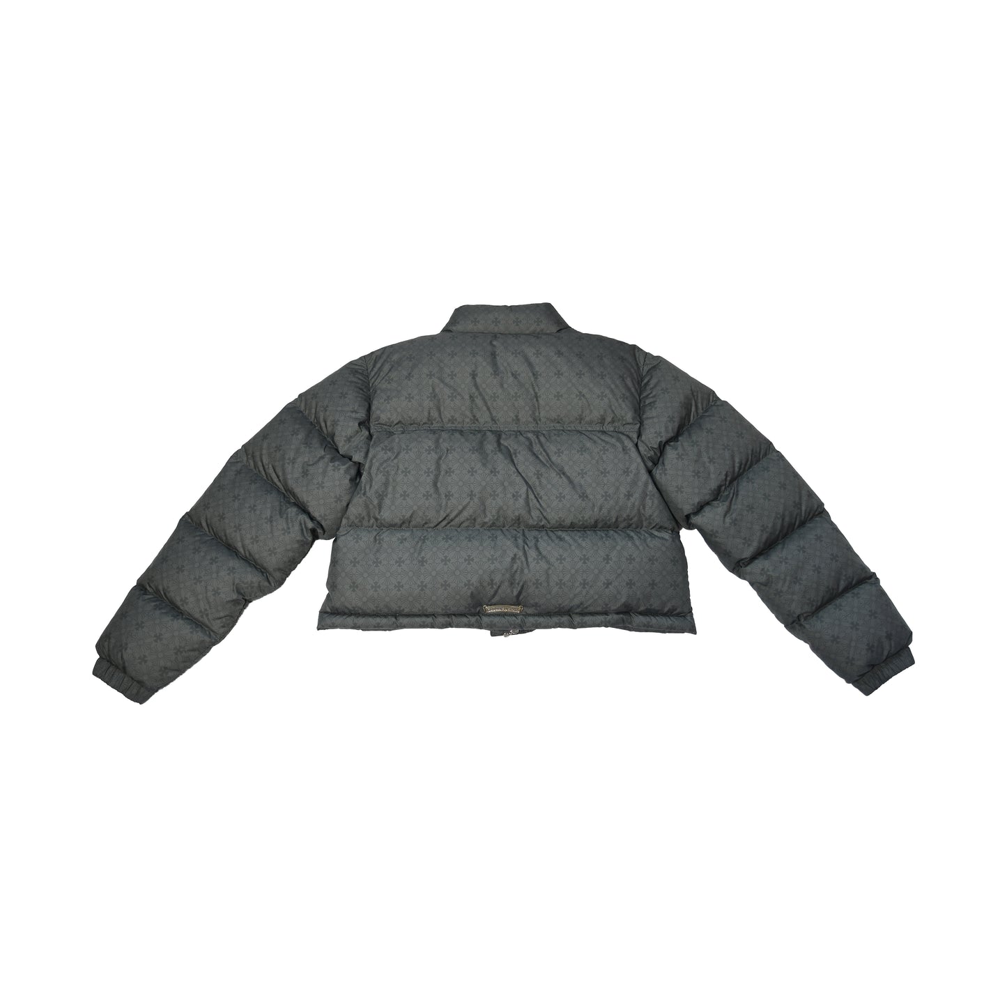 Chrome Hearts CH Plus Monogram Cropped Puffer Jacket Black Charcoal