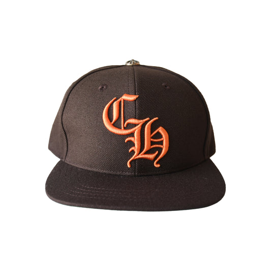 Chrome Hearts CH Baseball Hat Brown Orange-NOBLEMARS