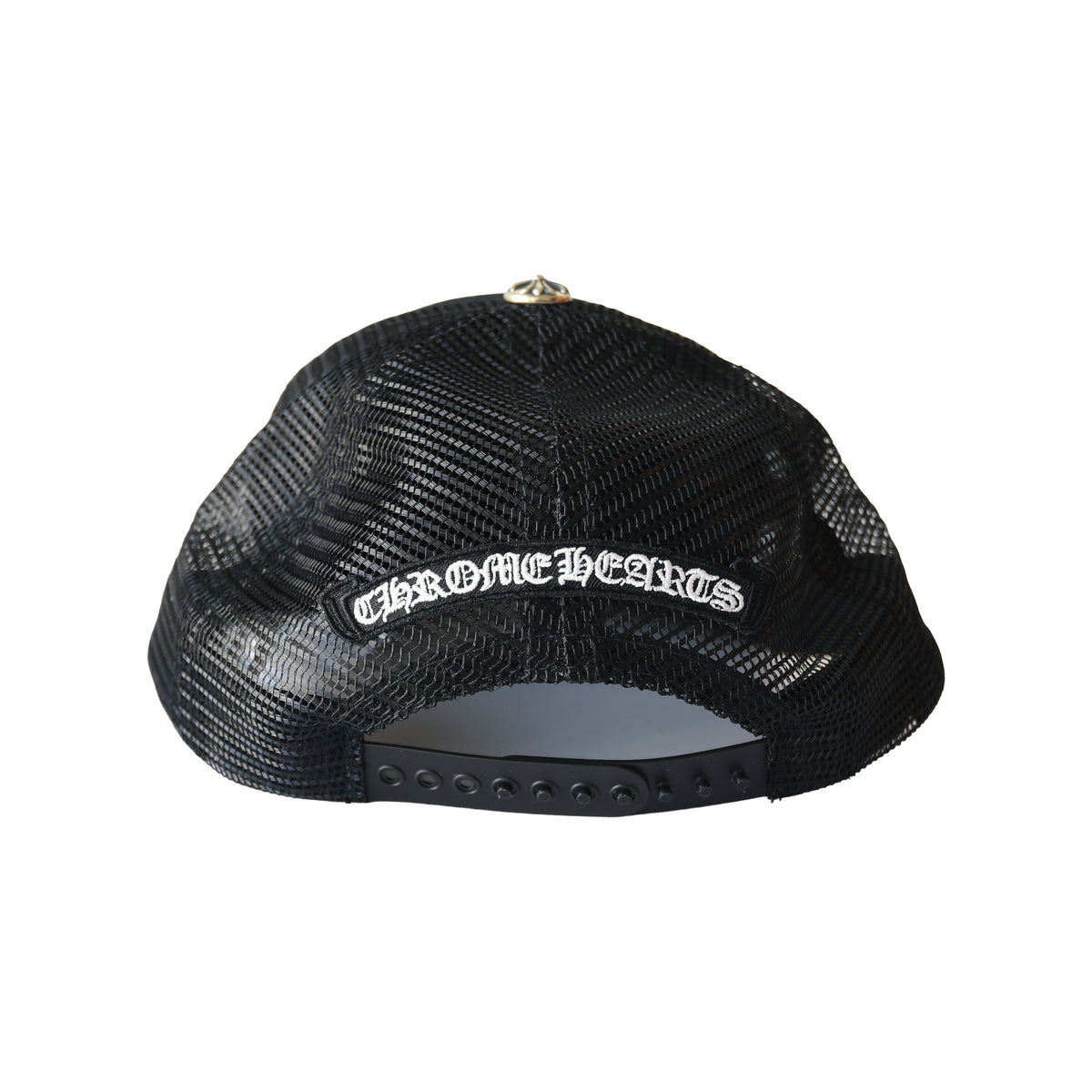 Chrome Hearts Fuck Patch Trucker Hat Black-NOBLEMARS