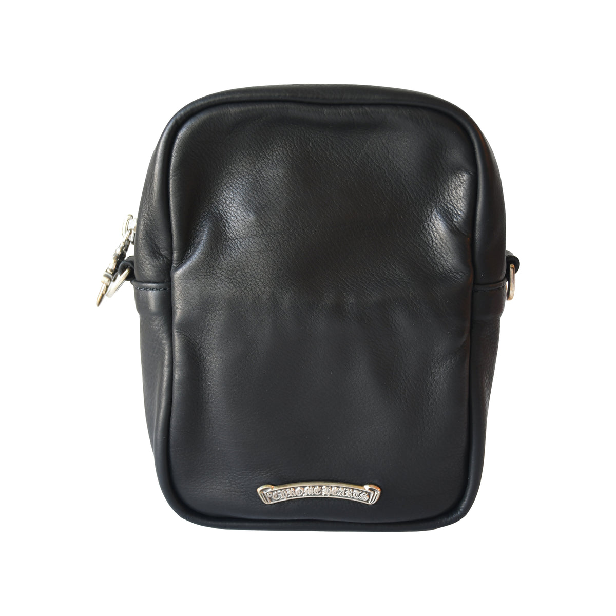 Chrome Hearts Taka Mini Three Cemetery Cross Patch Shoulder Bag Black-NOBLEMARS