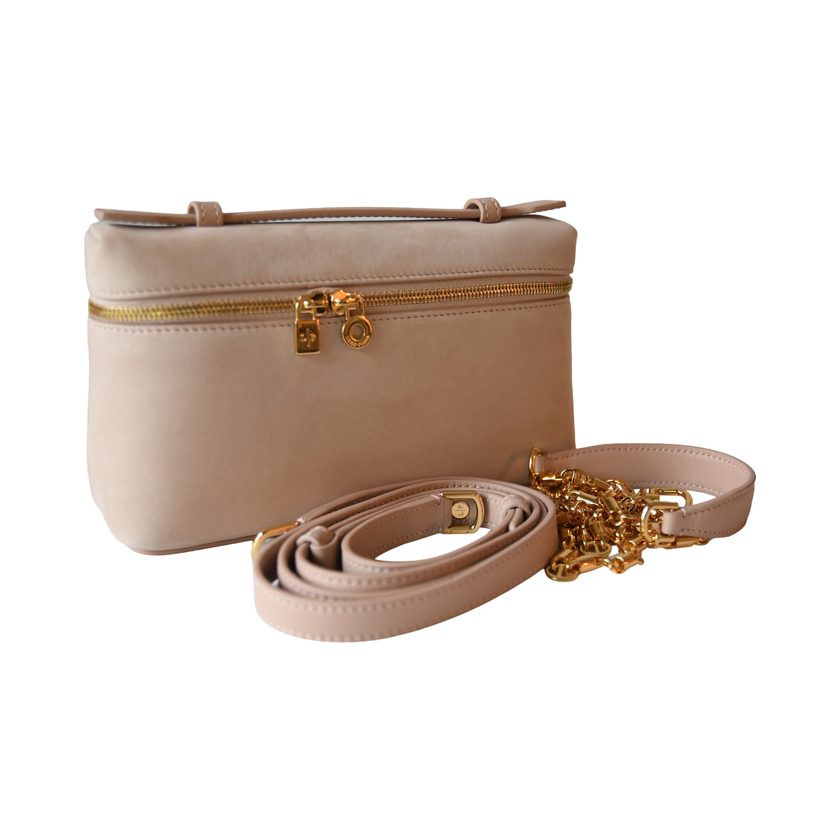 Loro Piana Extra Pocket L19 Pouch Pink Beige