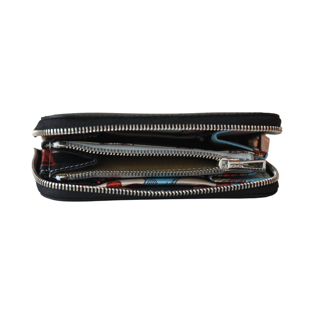 Hermes Silk'In Compact Wallet Black
