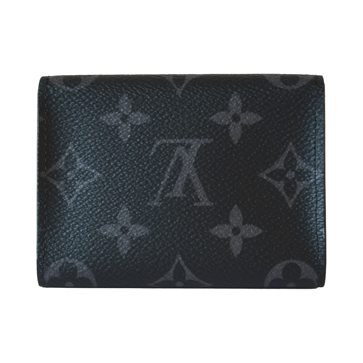 Louis Vuitton Monogram Envelope Business Card Holder Black Grey