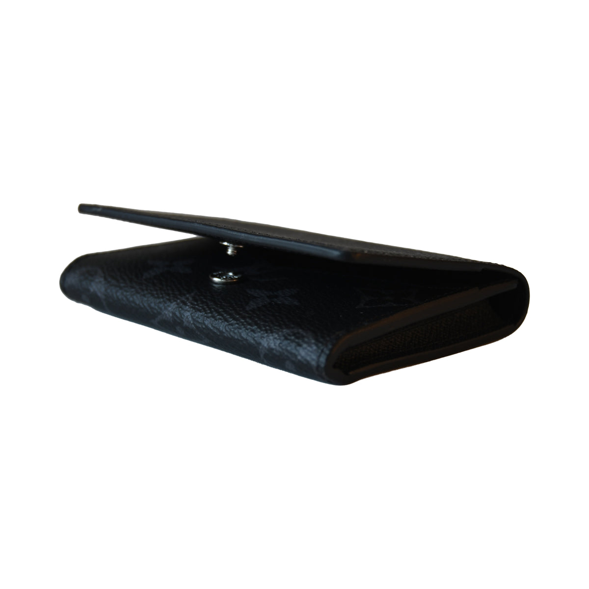 Louis Vuitton Monogram Envelope Business Card Holder Black Grey