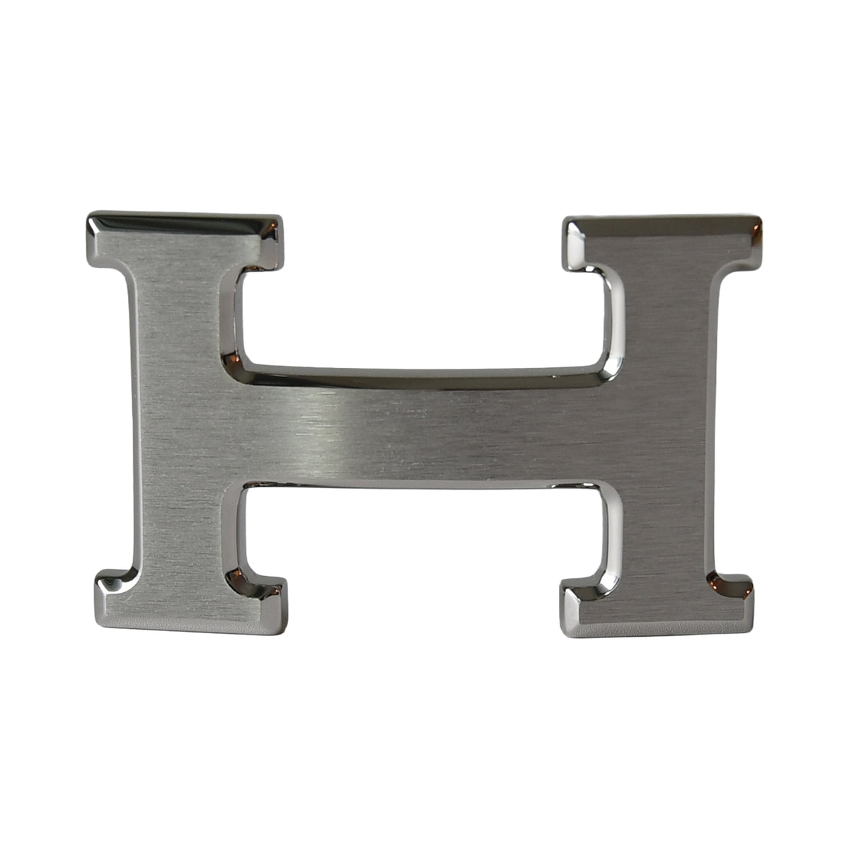 Hermes 32 mm H Reversible Belt Strap Noir Etain