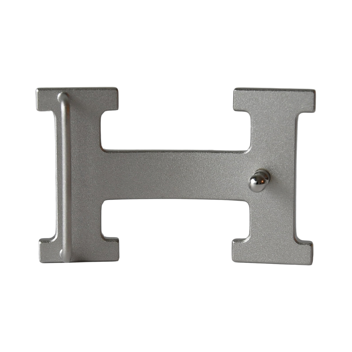 Hermes 32 mm H Reversible Belt Strap Noir Etain