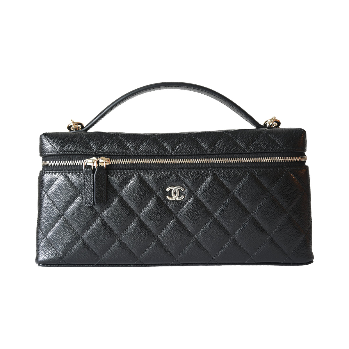 Chanel 26B Classic Vanity Case with Chain Black