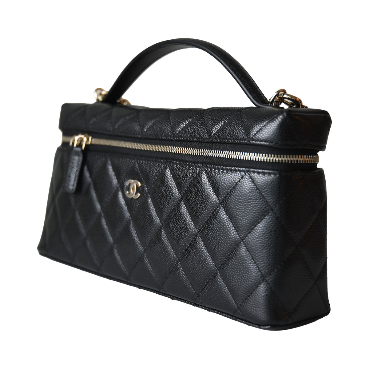 Chanel 26B Classic Vanity Case with Chain Black