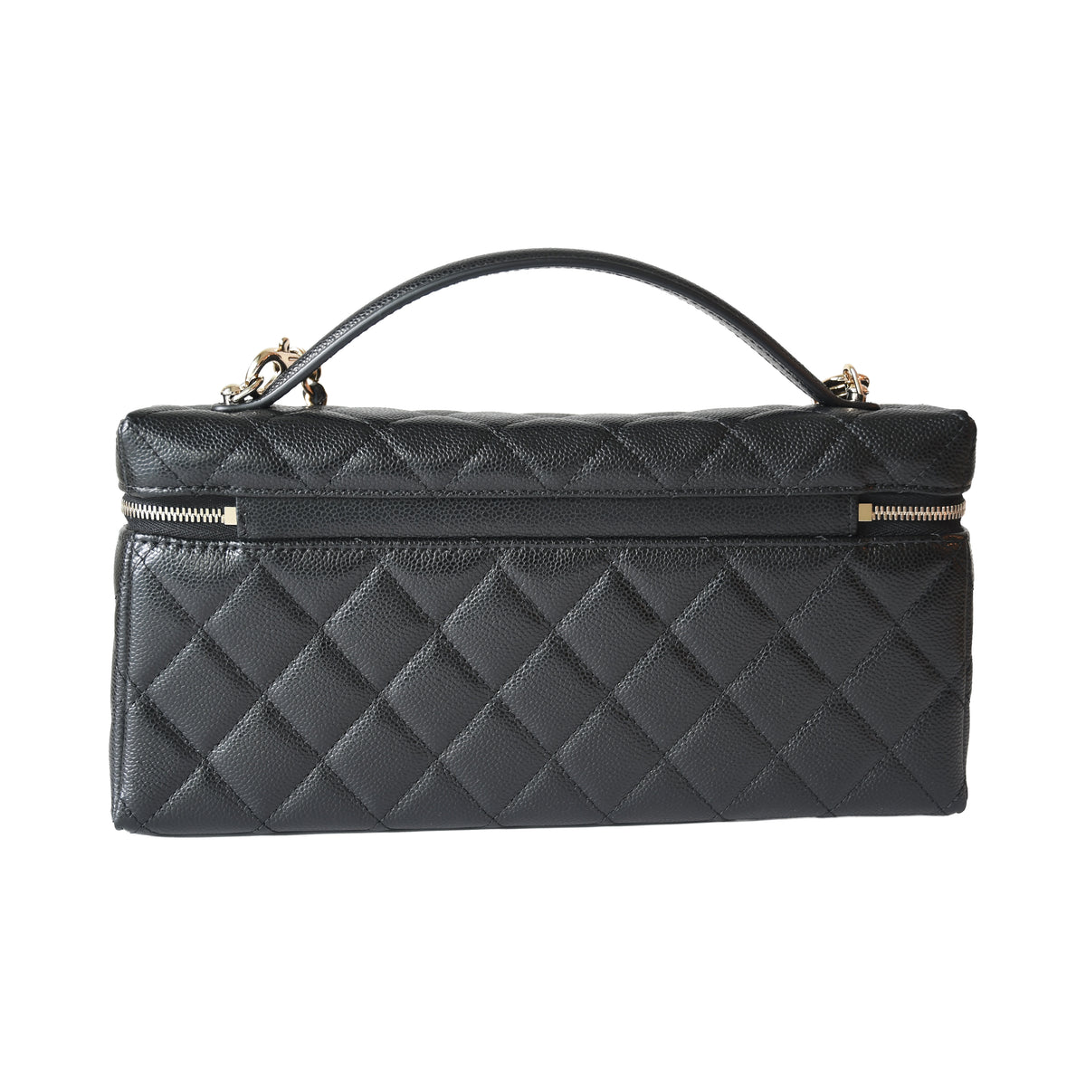 Chanel 26B Classic Vanity Case with Chain Black