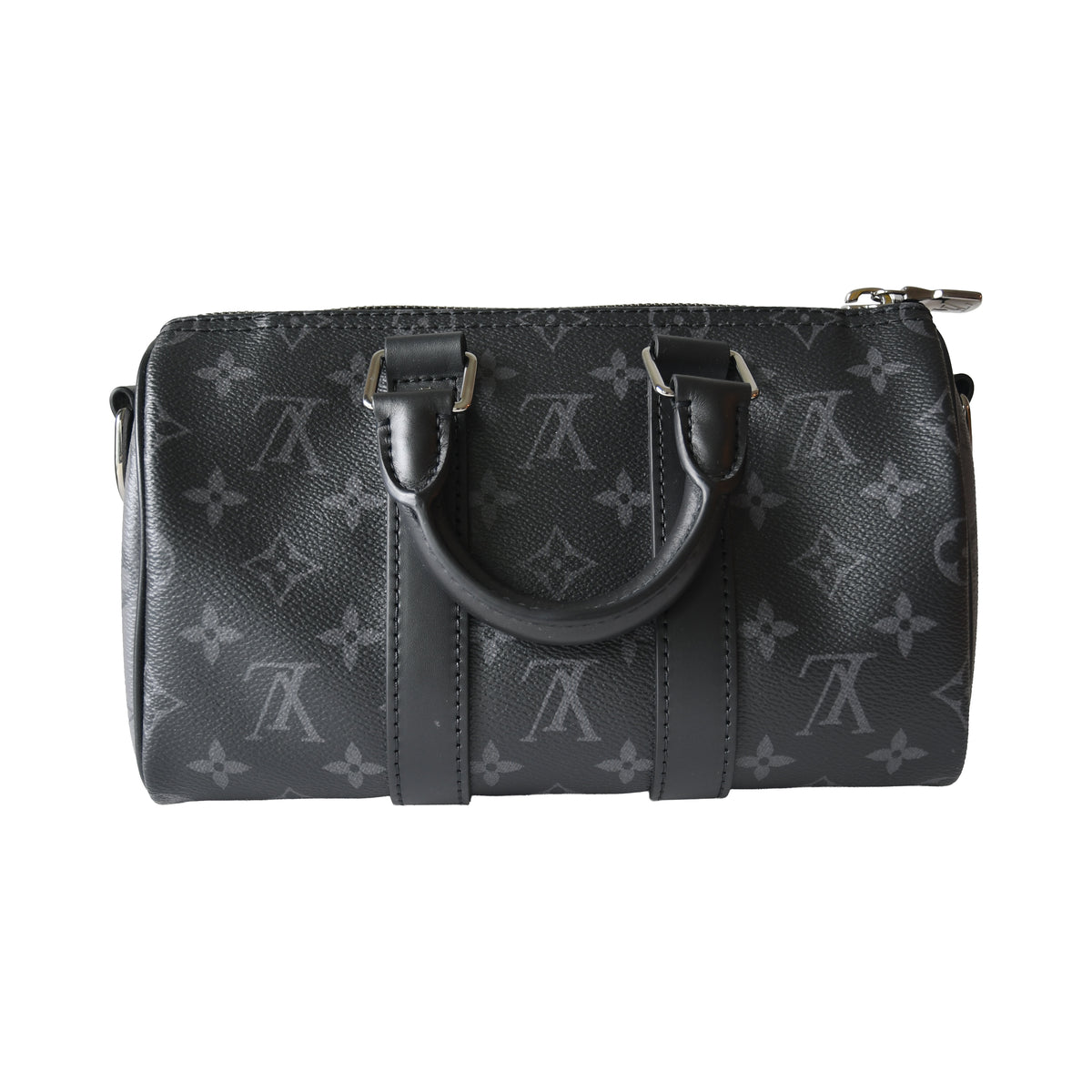 Louis Vuitton Monogram Keepall Bandouliere 25 Dark Grey Black