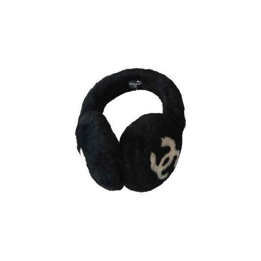 Chanel CC Earmuffs Black-NOBLEMARS