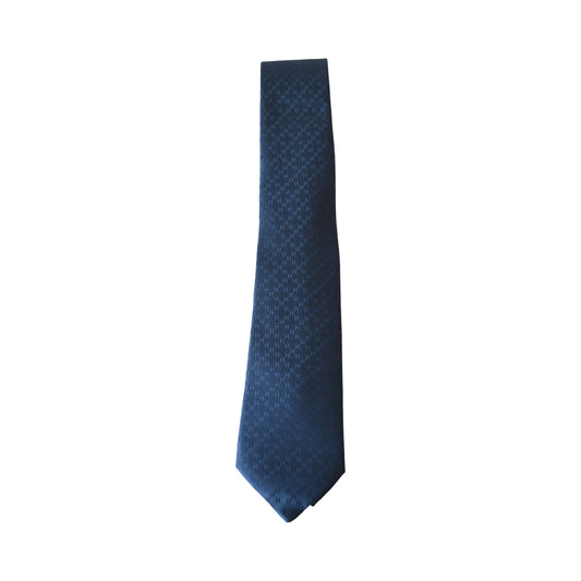 Hermes Crs New Faconnee H Tie Bleu De Chine -Noblemars