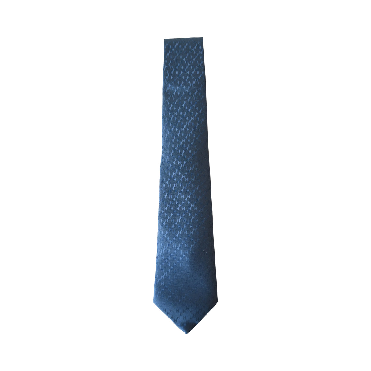 Hermes Crs New Faco H Tie 7cm Faconnee New H Tie Denim -Noblemars