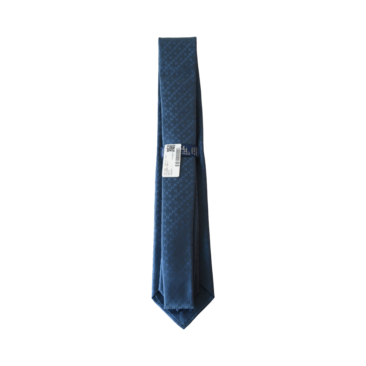 Hermes Crs New Faco H Tie 7cm Faconnee New H Tie Denim -Noblemars