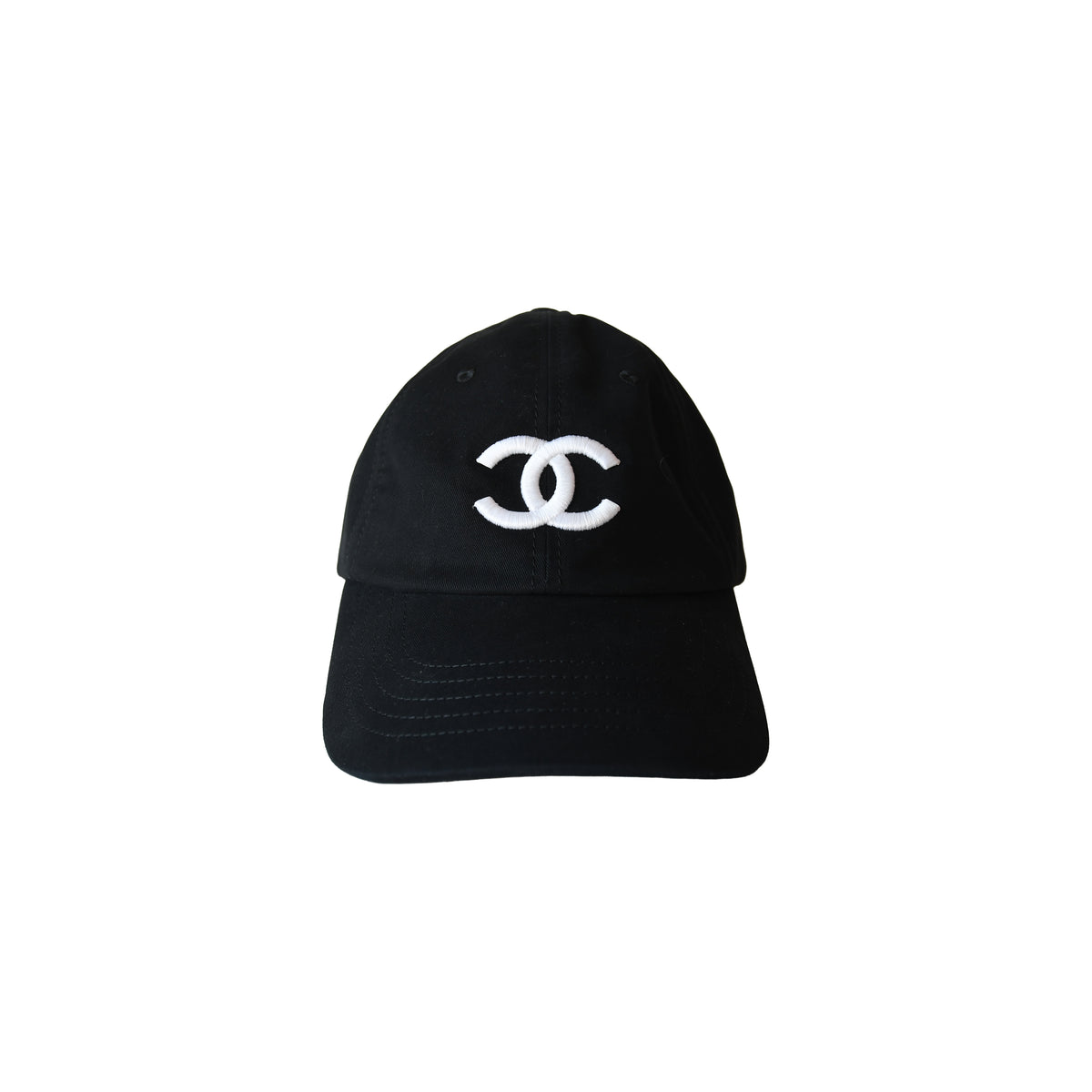 Chanel 26A CC Logo Embroidery Cap Black -Noblemars
